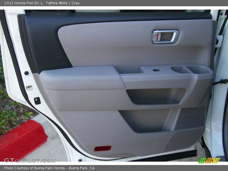 Taffeta White / Gray 2013 Honda Pilot EX-L