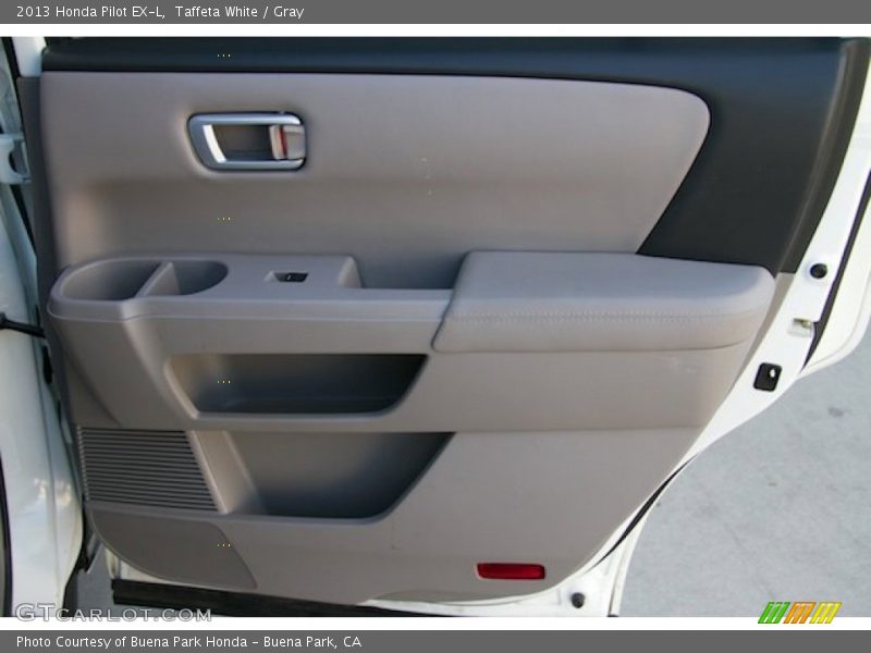 Taffeta White / Gray 2013 Honda Pilot EX-L