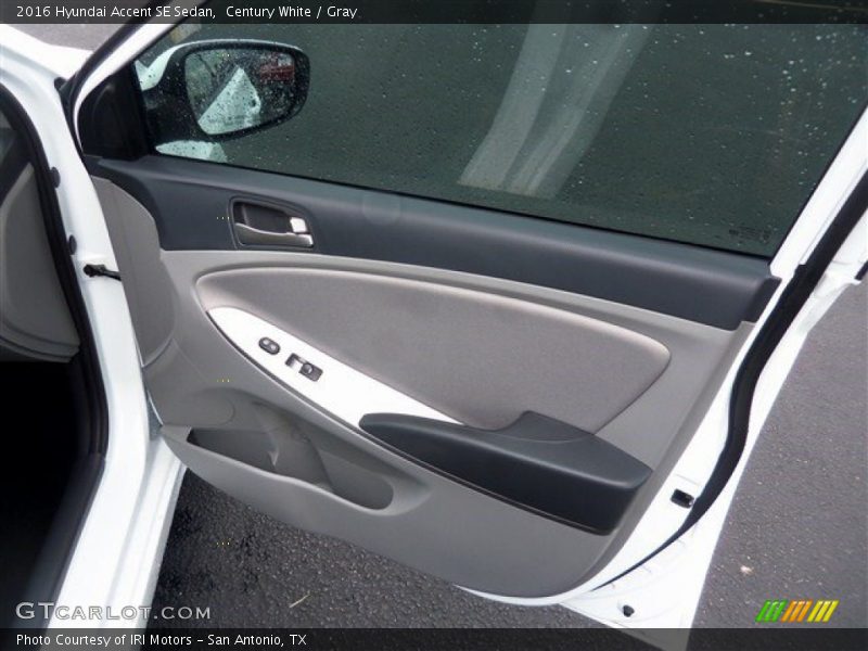 Century White / Gray 2016 Hyundai Accent SE Sedan
