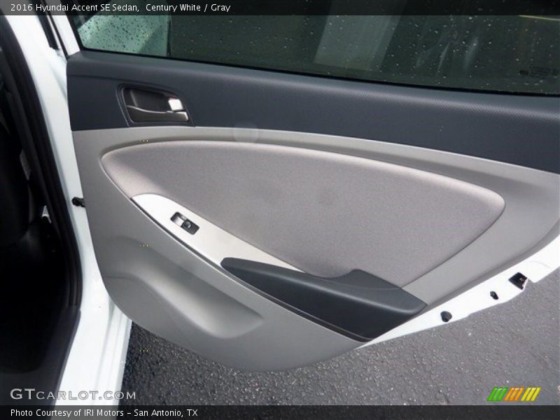 Century White / Gray 2016 Hyundai Accent SE Sedan