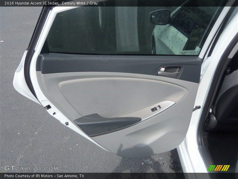 Century White / Gray 2016 Hyundai Accent SE Sedan