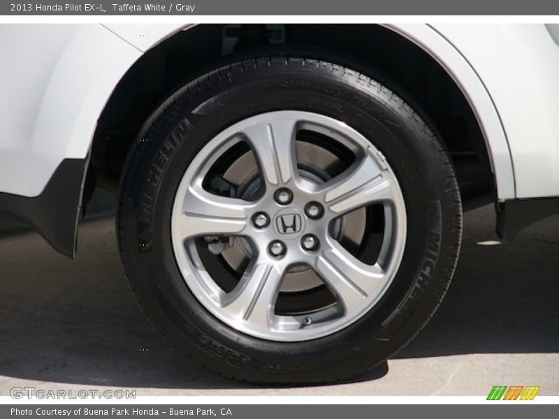 Taffeta White / Gray 2013 Honda Pilot EX-L