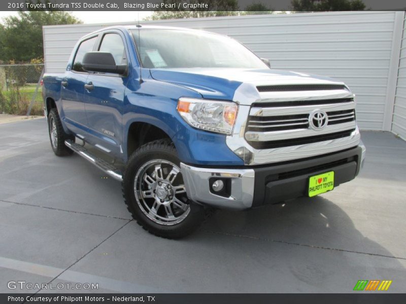 Blazing Blue Pearl / Graphite 2016 Toyota Tundra TSS Double Cab