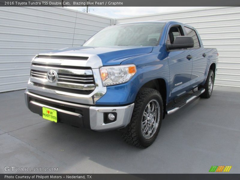 Blazing Blue Pearl / Graphite 2016 Toyota Tundra TSS Double Cab