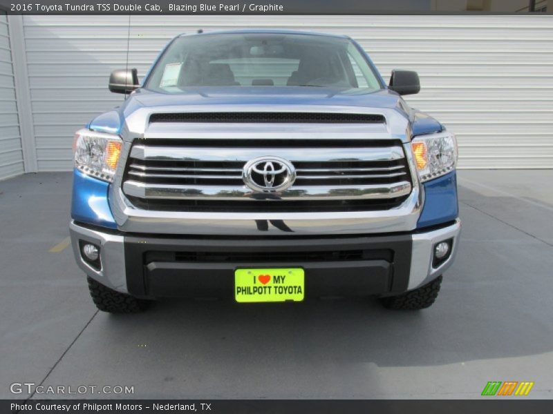 Blazing Blue Pearl / Graphite 2016 Toyota Tundra TSS Double Cab