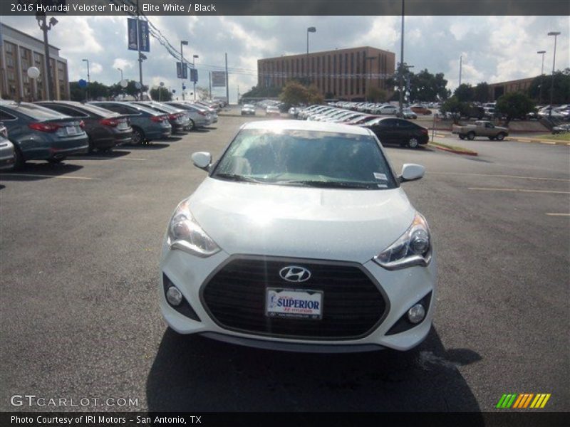 Elite White / Black 2016 Hyundai Veloster Turbo