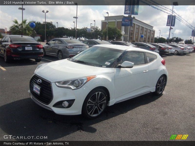 Elite White / Black 2016 Hyundai Veloster Turbo