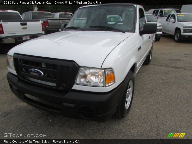 Oxford White / Medium Dark Flint 2010 Ford Ranger XL Regular Cab