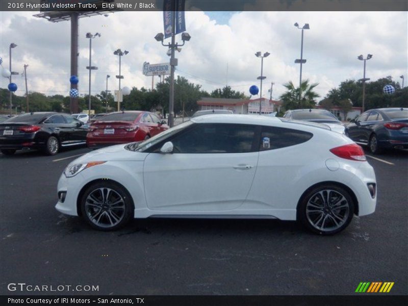 Elite White / Black 2016 Hyundai Veloster Turbo