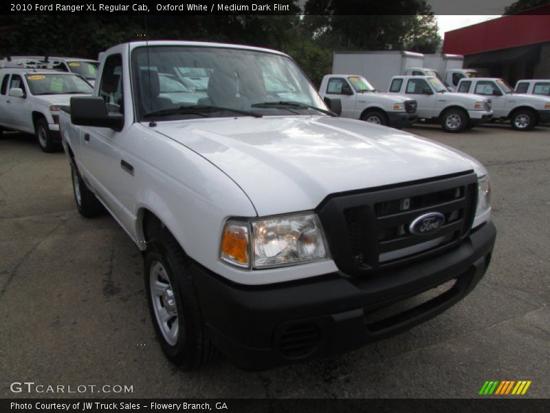 Oxford White / Medium Dark Flint 2010 Ford Ranger XL Regular Cab