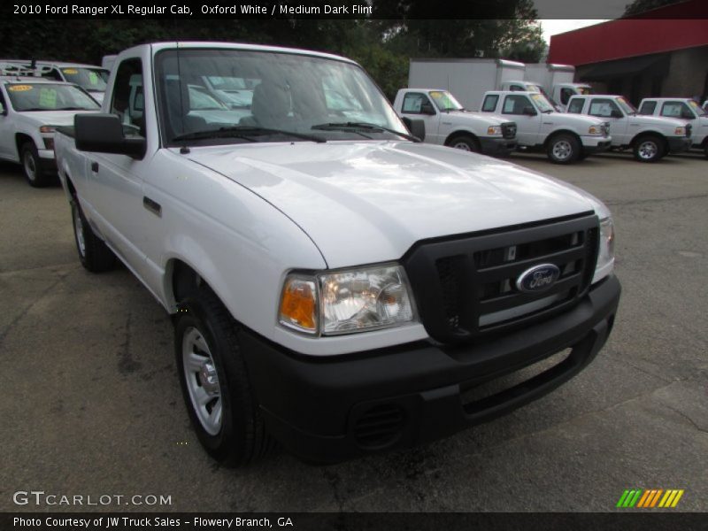 Oxford White / Medium Dark Flint 2010 Ford Ranger XL Regular Cab