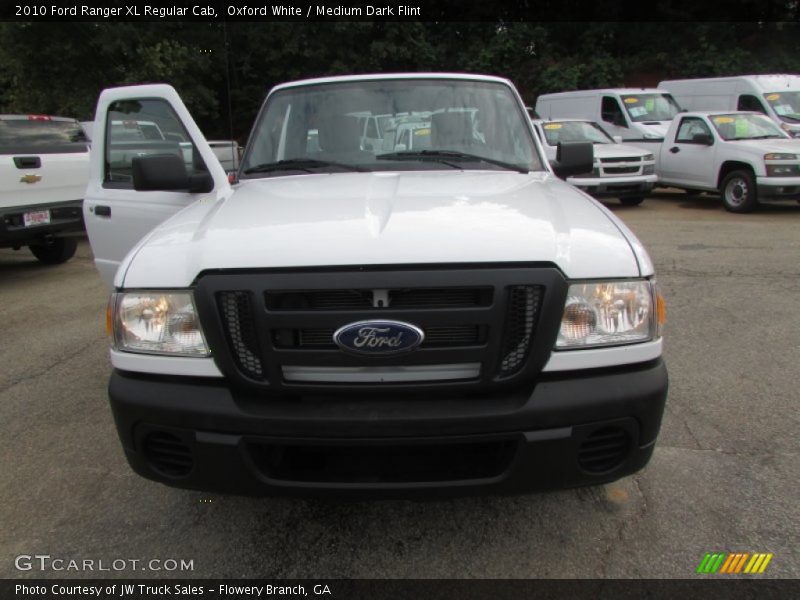 Oxford White / Medium Dark Flint 2010 Ford Ranger XL Regular Cab