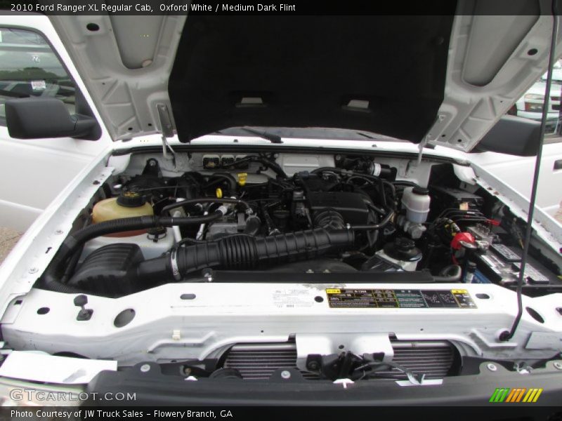 Oxford White / Medium Dark Flint 2010 Ford Ranger XL Regular Cab