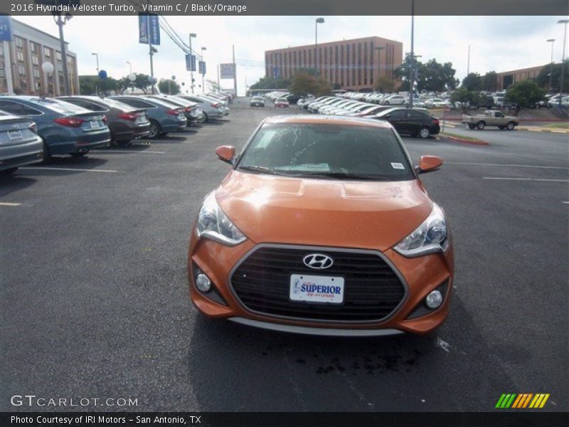 Vitamin C / Black/Orange 2016 Hyundai Veloster Turbo