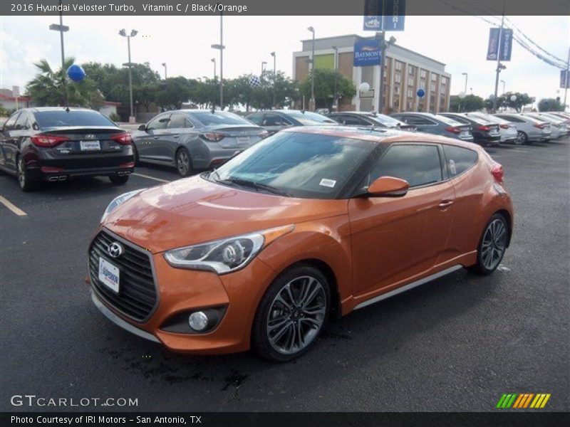 Vitamin C / Black/Orange 2016 Hyundai Veloster Turbo
