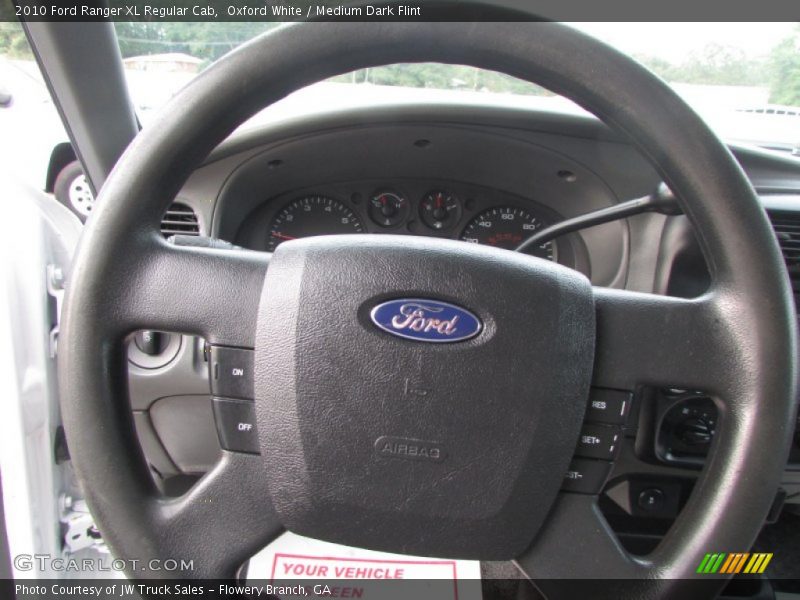 Oxford White / Medium Dark Flint 2010 Ford Ranger XL Regular Cab