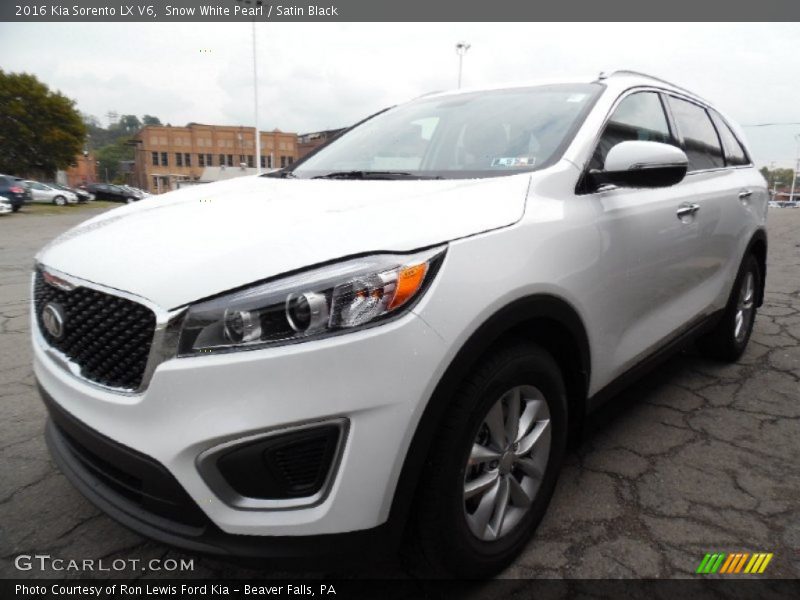 Snow White Pearl / Satin Black 2016 Kia Sorento LX V6