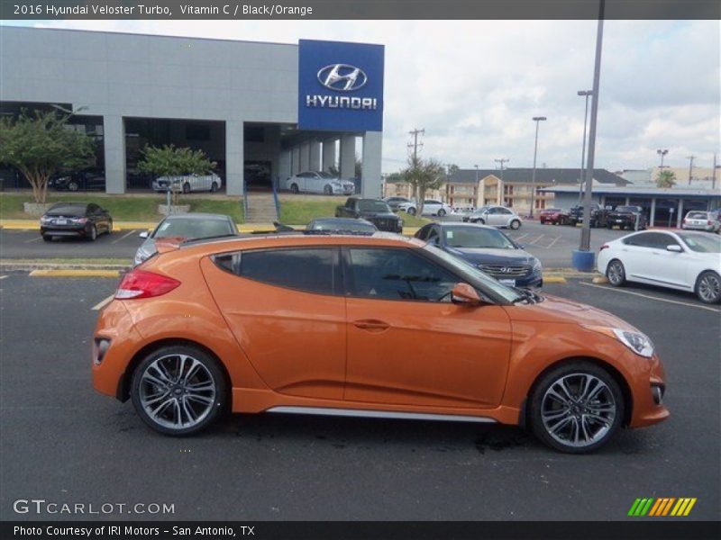 Vitamin C / Black/Orange 2016 Hyundai Veloster Turbo