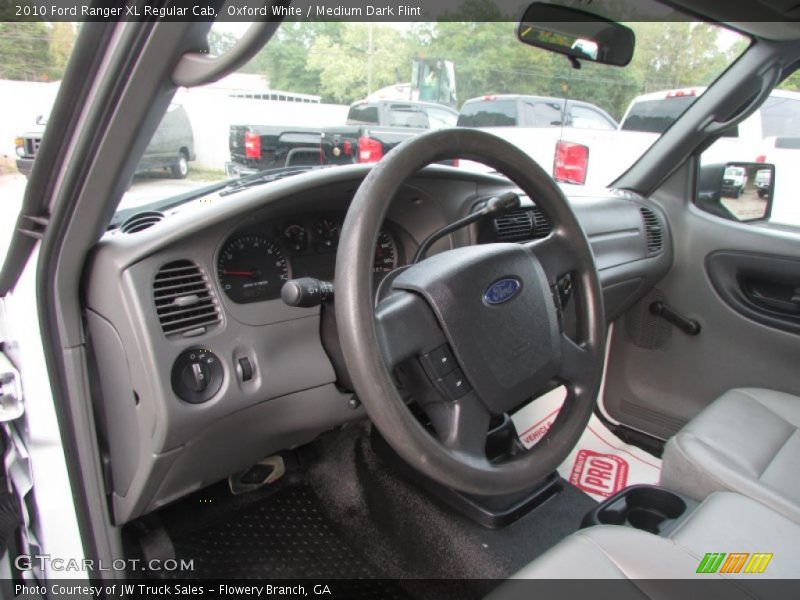 Oxford White / Medium Dark Flint 2010 Ford Ranger XL Regular Cab