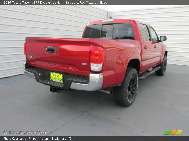 Barcelona Red Metallic / Black 2016 Toyota Tacoma SR5 Double Cab 4x4