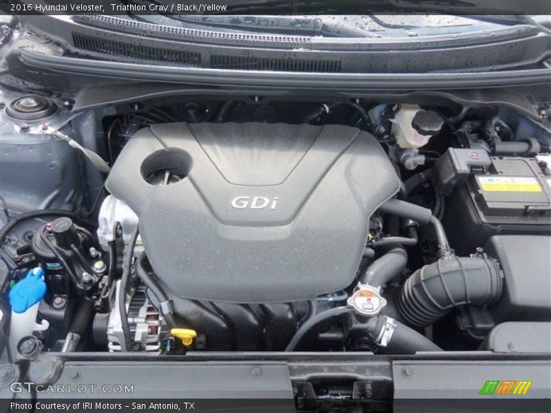 Triathlon Gray / Black/Yellow 2016 Hyundai Veloster