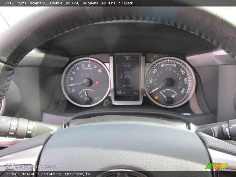 Barcelona Red Metallic / Black 2016 Toyota Tacoma SR5 Double Cab 4x4