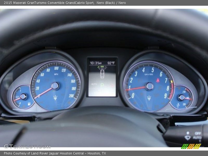  2015 GranTurismo Convertible GrandCabrio Sport GrandCabrio Sport Gauges