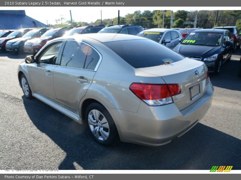 Harvest Gold Metallic / Warm Ivory 2010 Subaru Legacy 2.5i Sedan