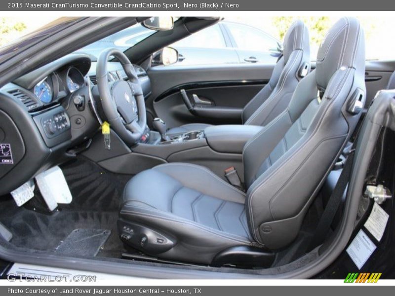 Front Seat of 2015 GranTurismo Convertible GrandCabrio Sport