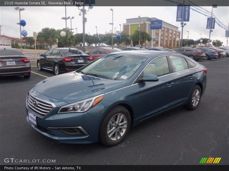 Nouveau Blue / Beige 2016 Hyundai Sonata SE
