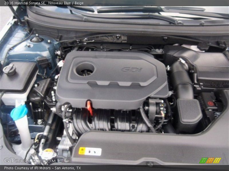 Nouveau Blue / Beige 2016 Hyundai Sonata SE