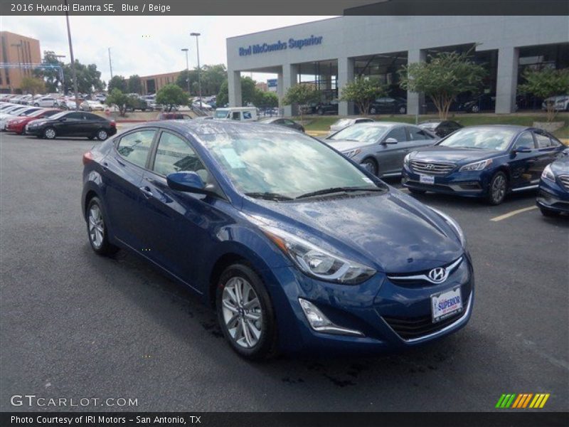 Blue / Beige 2016 Hyundai Elantra SE