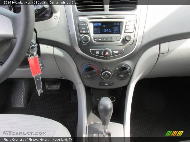 Century White / Gray 2016 Hyundai Accent SE Sedan