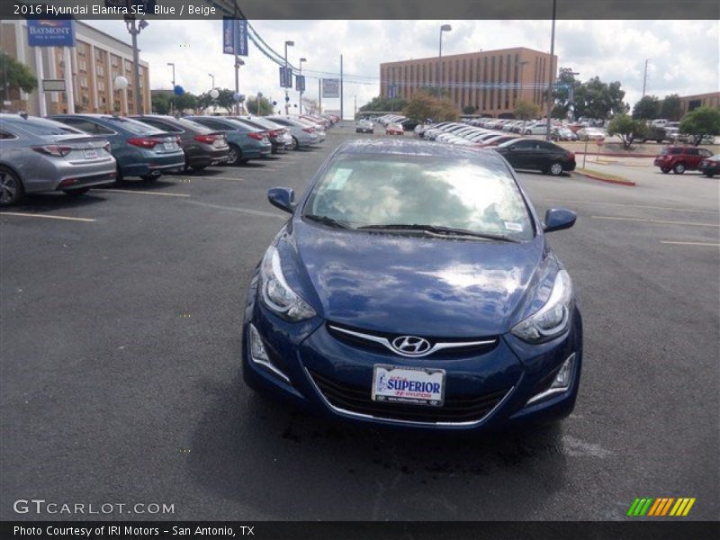 Blue / Beige 2016 Hyundai Elantra SE