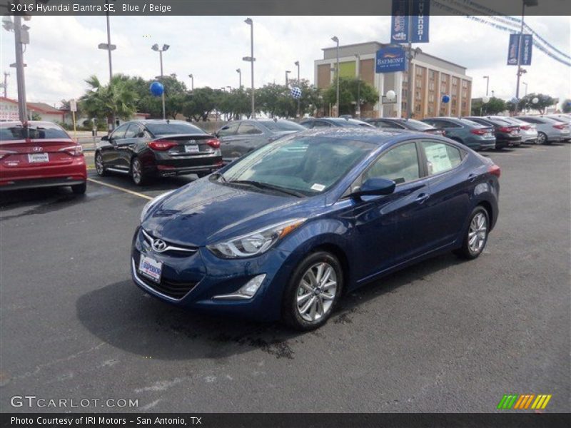 Blue / Beige 2016 Hyundai Elantra SE