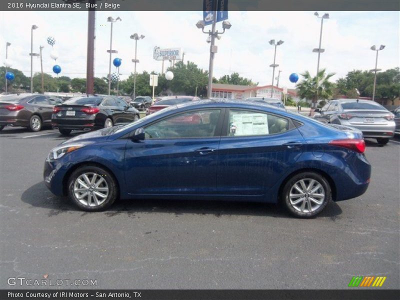 Blue / Beige 2016 Hyundai Elantra SE