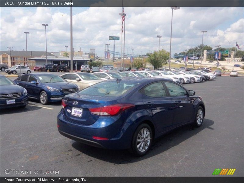 Blue / Beige 2016 Hyundai Elantra SE