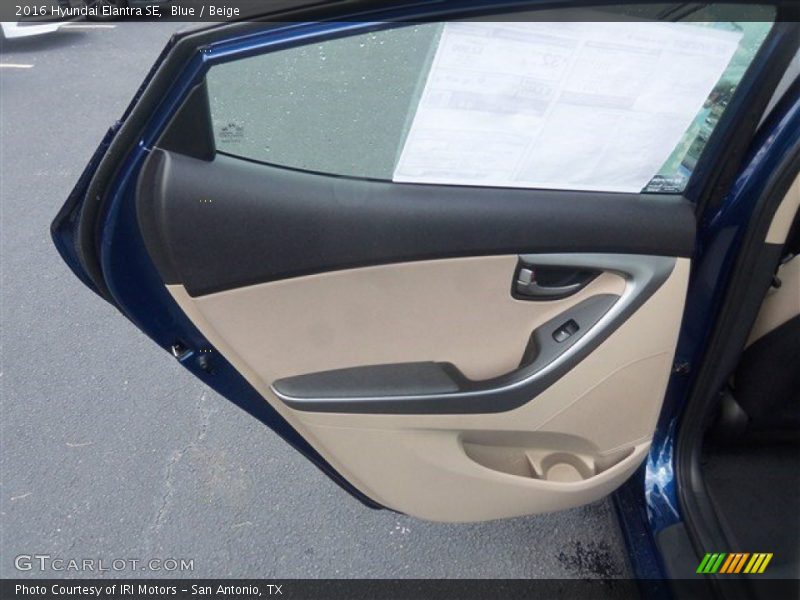 Blue / Beige 2016 Hyundai Elantra SE