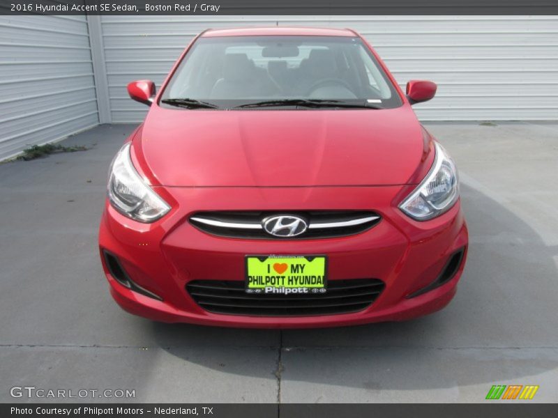 Boston Red / Gray 2016 Hyundai Accent SE Sedan