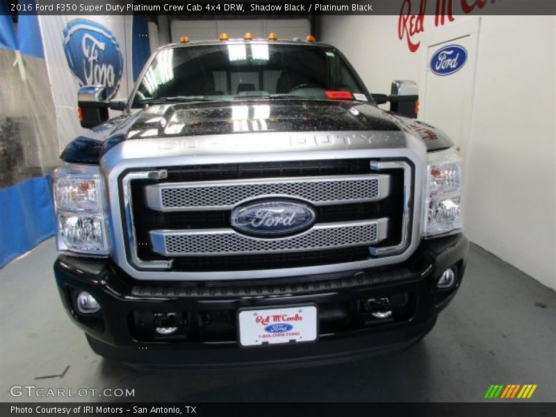Shadow Black / Platinum Black 2016 Ford F350 Super Duty Platinum Crew Cab 4x4 DRW