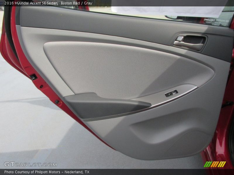 Boston Red / Gray 2016 Hyundai Accent SE Sedan