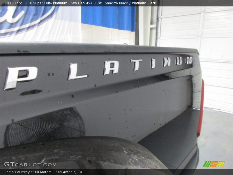 Shadow Black / Platinum Black 2016 Ford F350 Super Duty Platinum Crew Cab 4x4 DRW