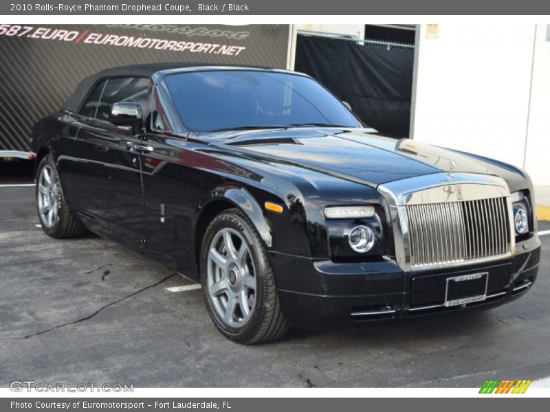 Black / Black 2010 Rolls-Royce Phantom Drophead Coupe