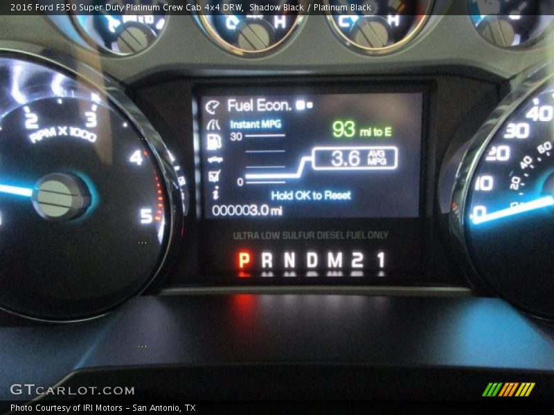 Shadow Black / Platinum Black 2016 Ford F350 Super Duty Platinum Crew Cab 4x4 DRW
