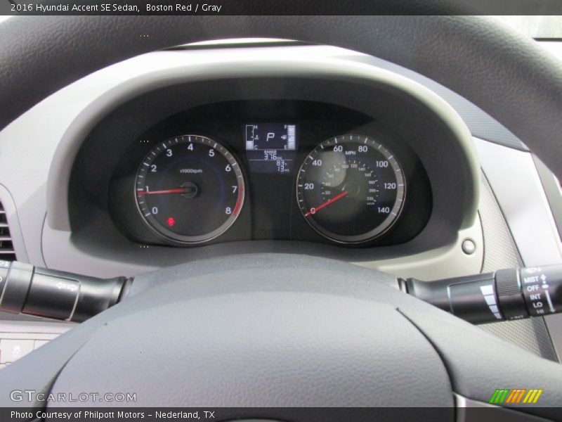 Boston Red / Gray 2016 Hyundai Accent SE Sedan