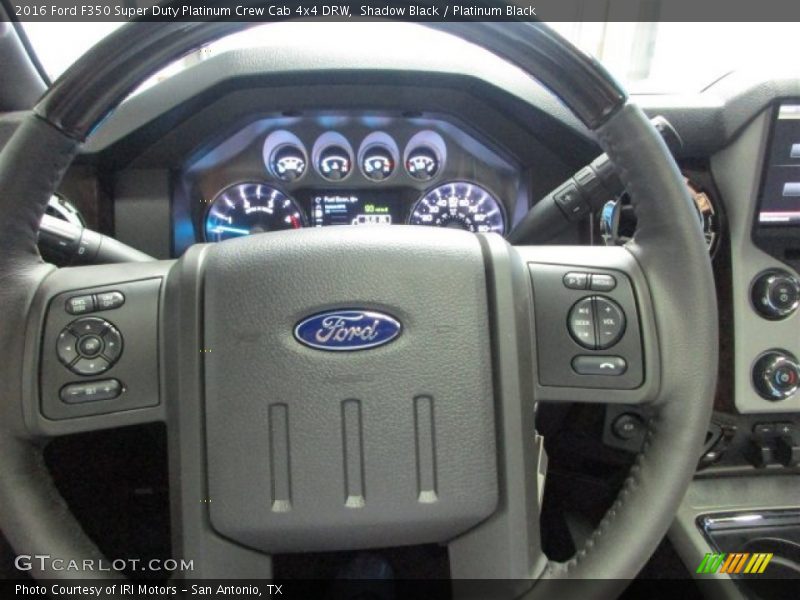 Shadow Black / Platinum Black 2016 Ford F350 Super Duty Platinum Crew Cab 4x4 DRW