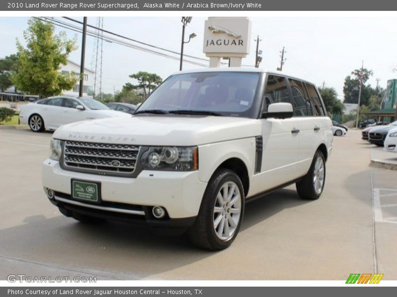 Alaska White / Arabica Brown/Ivory White 2010 Land Rover Range Rover Supercharged