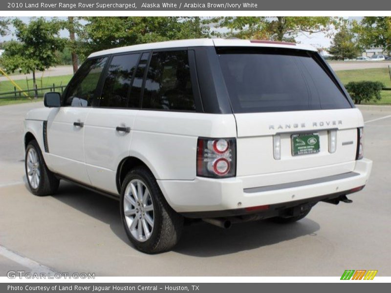 Alaska White / Arabica Brown/Ivory White 2010 Land Rover Range Rover Supercharged
