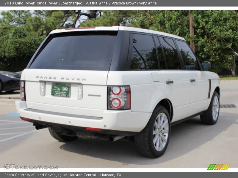 Alaska White / Arabica Brown/Ivory White 2010 Land Rover Range Rover Supercharged