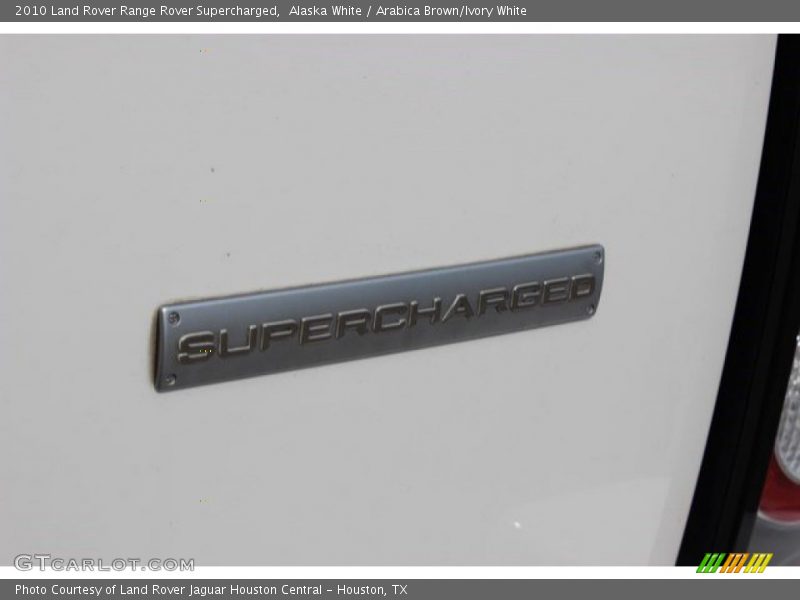Alaska White / Arabica Brown/Ivory White 2010 Land Rover Range Rover Supercharged